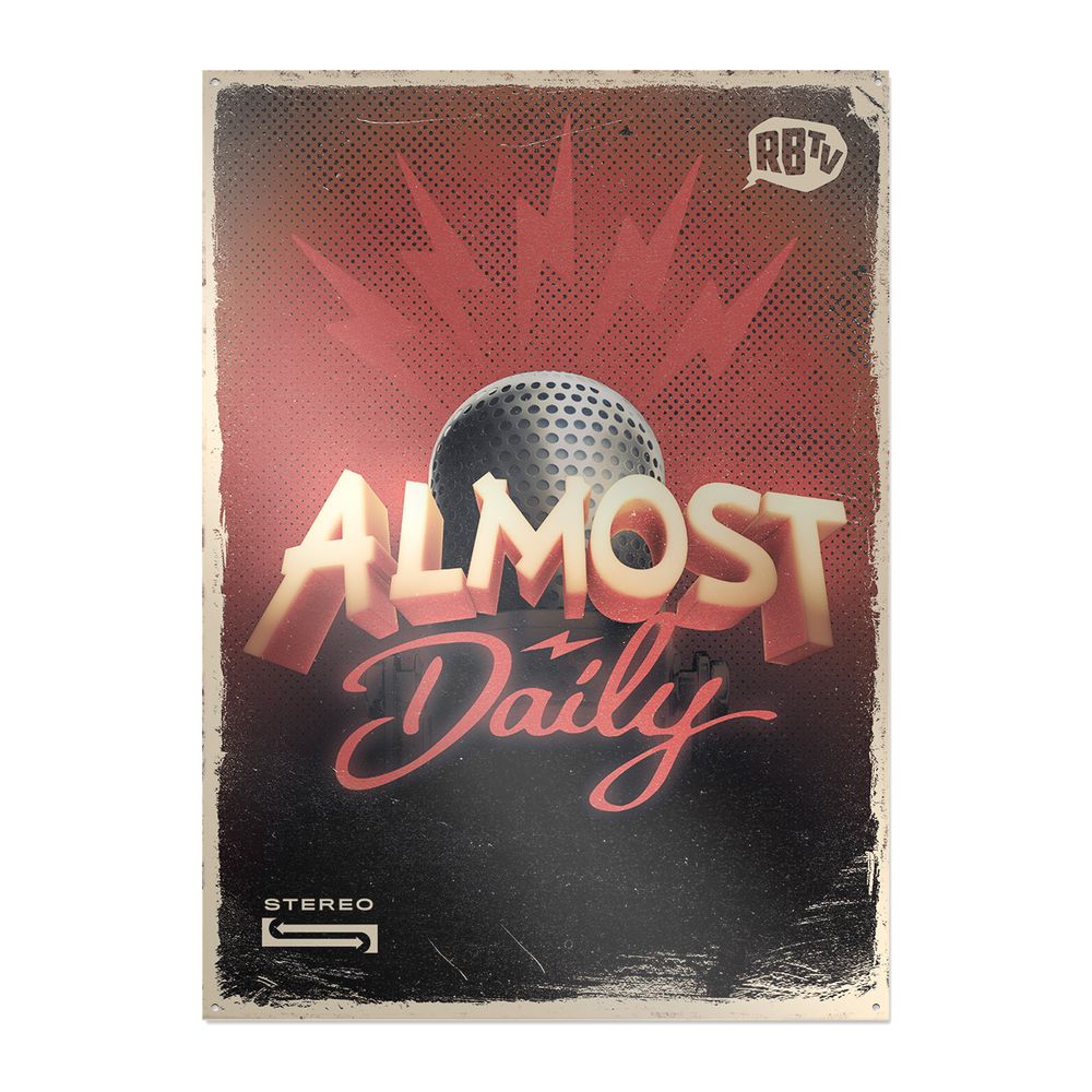 Rocket Beans TV - Almost Daily 2.0 - Metallschild