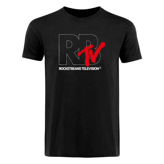 Rocket Beans TV - MTV Style Stitch schwarz - T-Shirt