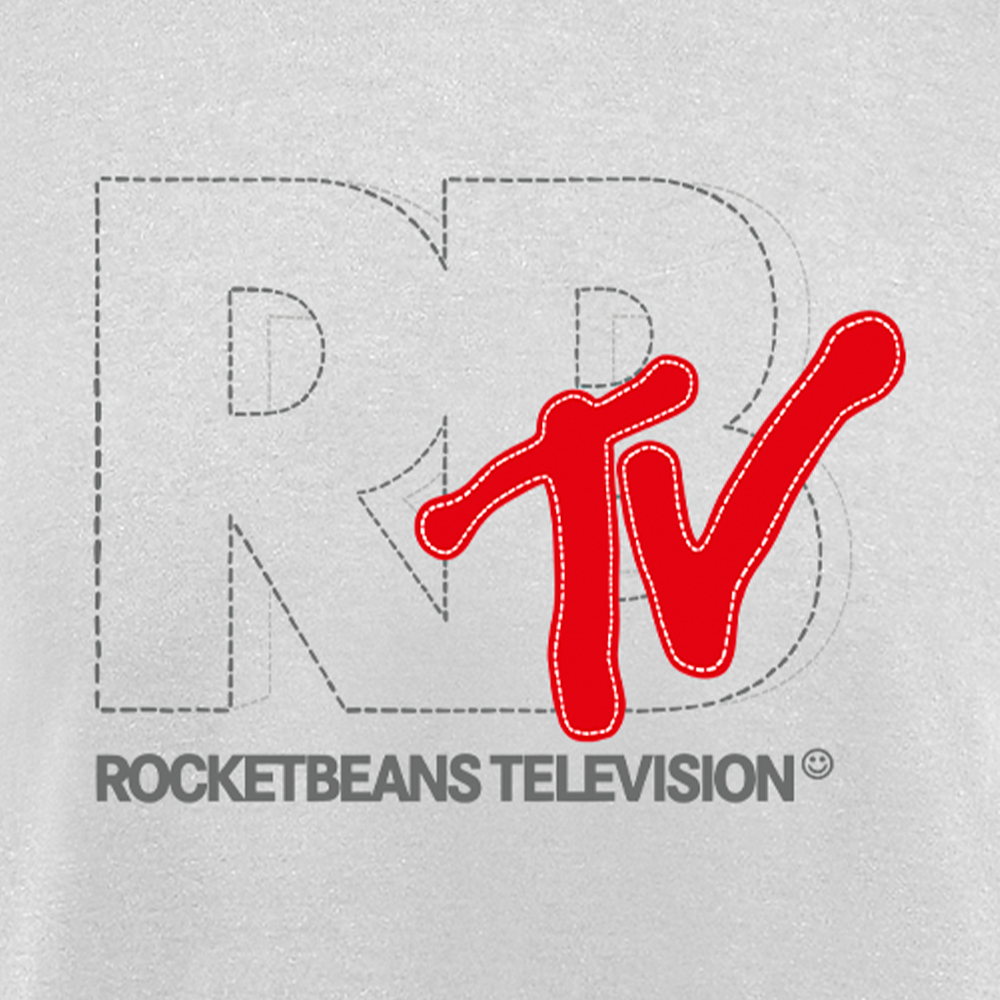 Rocket Beans TV - MTV Style Stitch weiß - T-Shirt