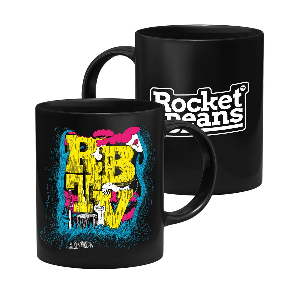Rocket Beans TV - Wood - Tasse