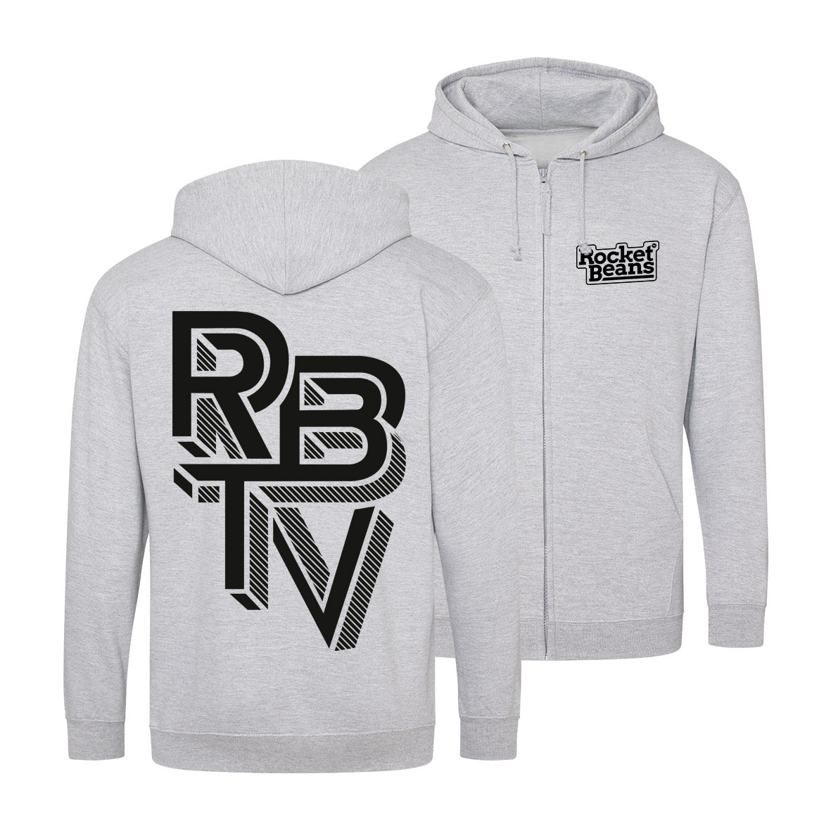 Rocket Beans TV - Escher Schwarz - Zipper