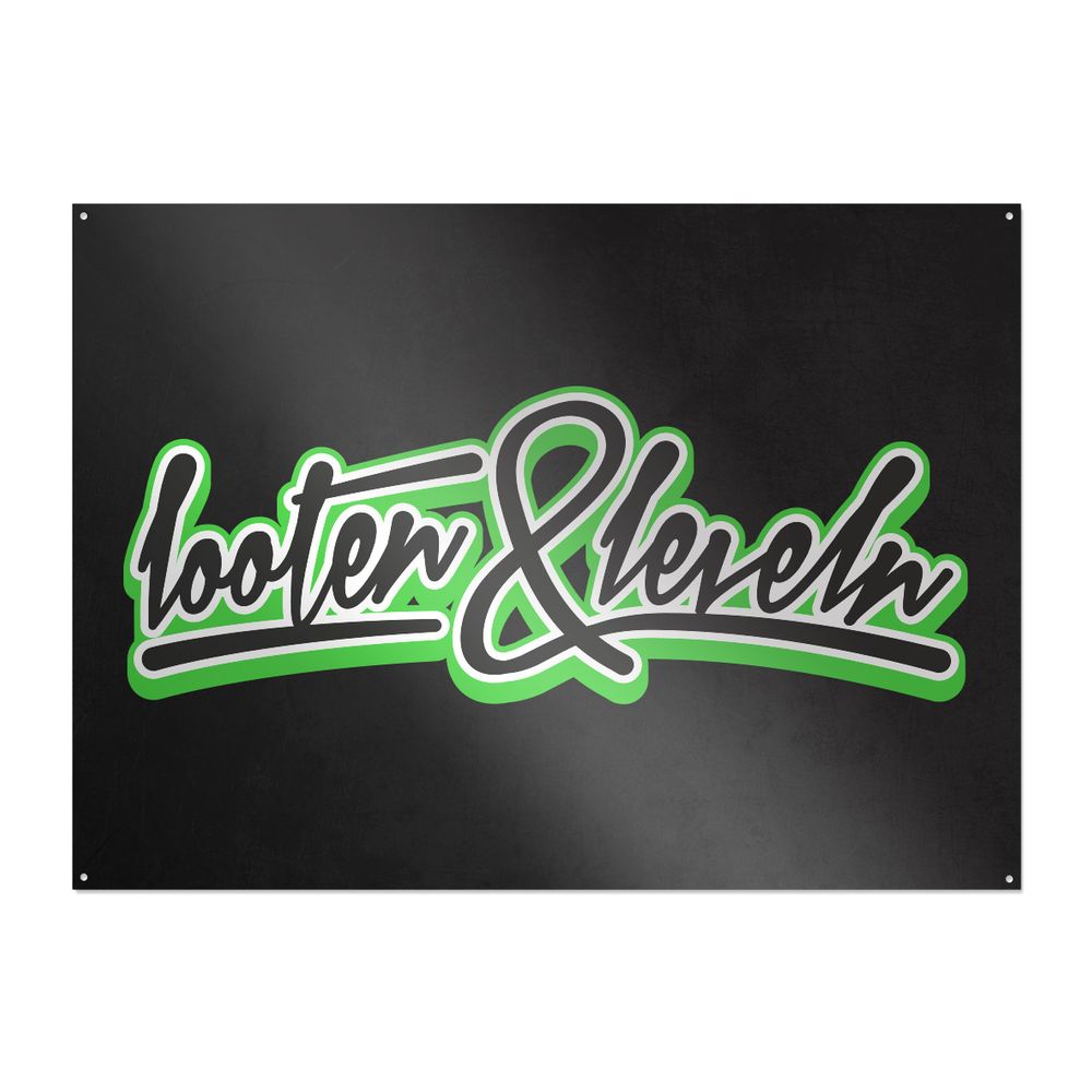 Rocket Beans TV - Looten & Leveln - Metallschild