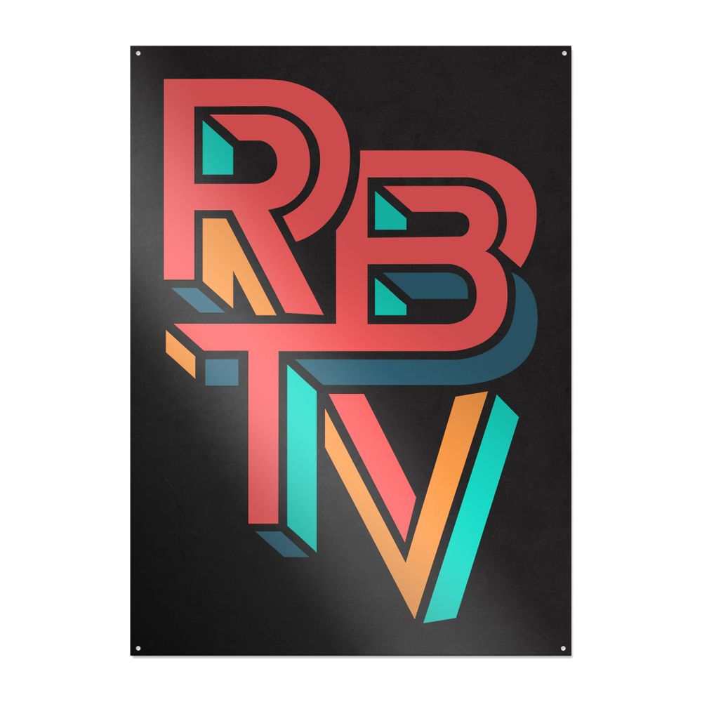 Rocket Beans TV - Escher Bunt - Metallschild