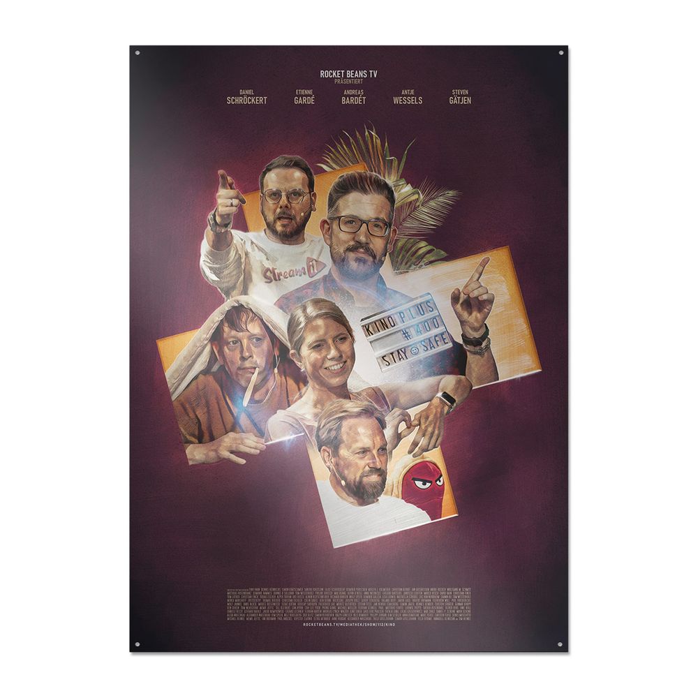 Rocket Beans TV - Kino+ #400 - Metallschild