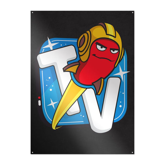 Rocket Beans TV - Senderlogo - Metallschild