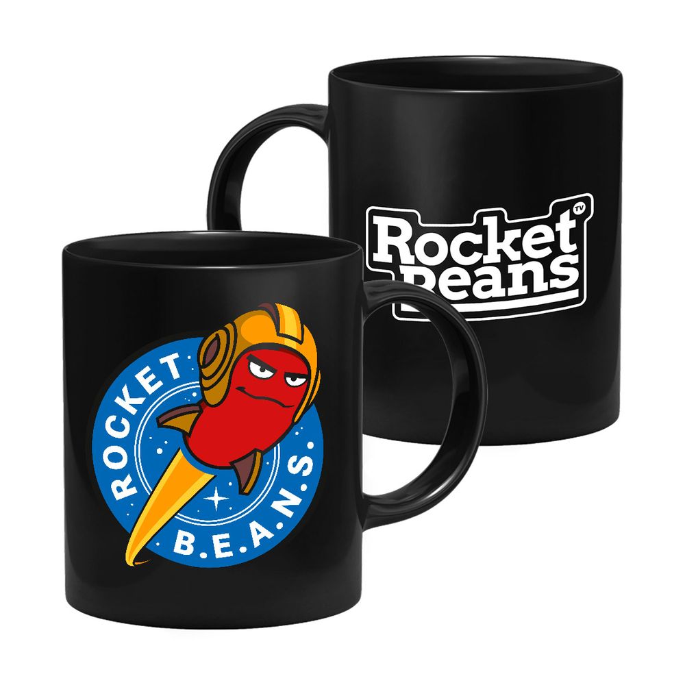 Rocket Beans TV - Firmenlogo - Tasse