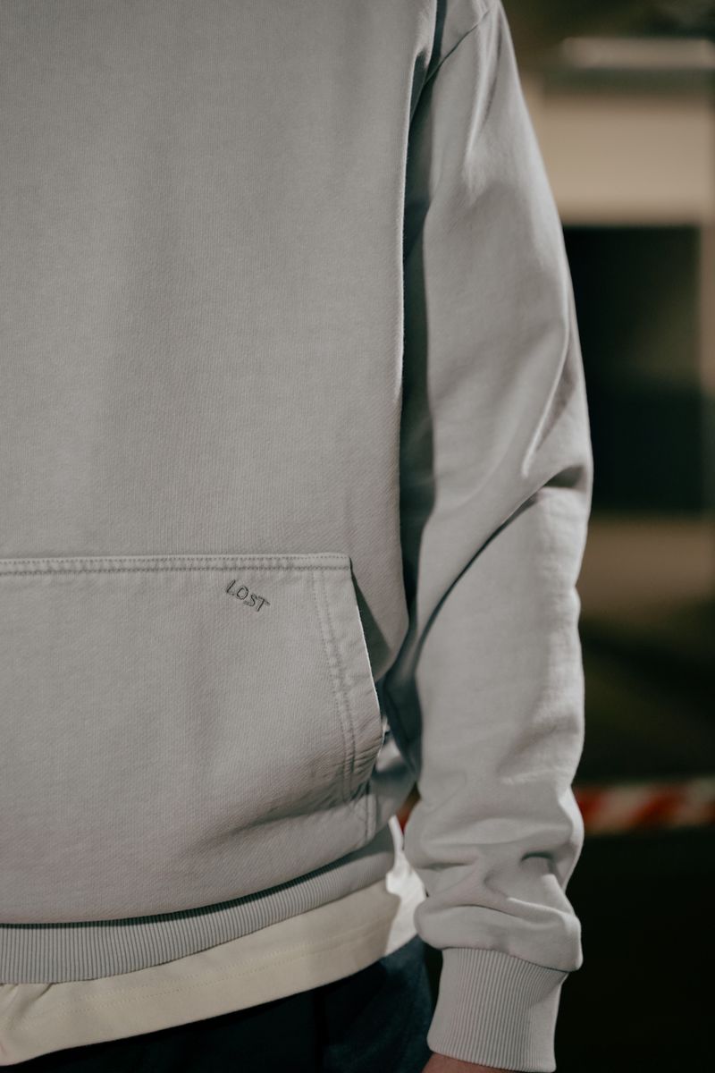 Unisex rktbns "Lost Hoodie" - washed light grey
