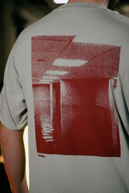 Unisex rktbns "Flooded Room Tee" - cool grey