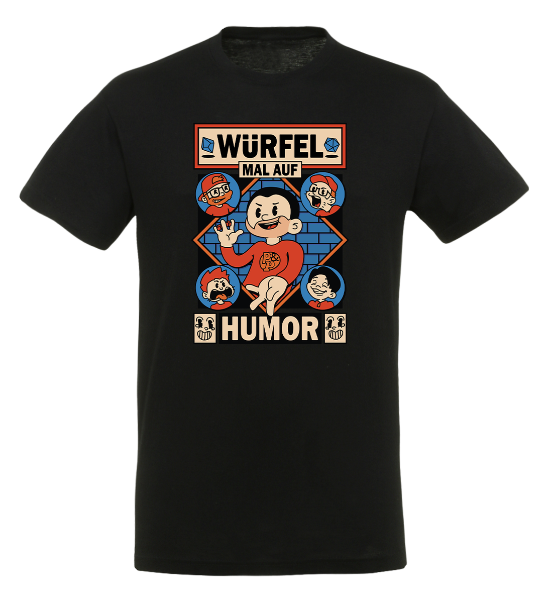 Rocket Beans TV - Cartoon Humor - T-Shirt