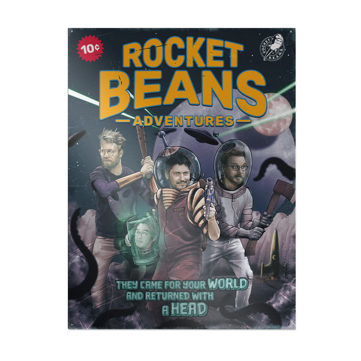 Rocket Beans TV - Pulp - Metallschild — Rocket Beans TV Shop
