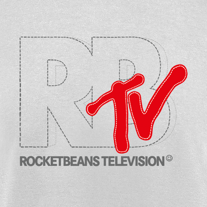 Rocket Beans TV - MTV Style Stitch weiß - T-Shirt