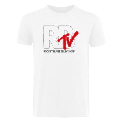Rocket Beans TV - MTV Style Stitch weiß - T-Shirt