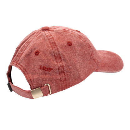 Unisex rktbns "Lost Dad Hat Cap - washed red