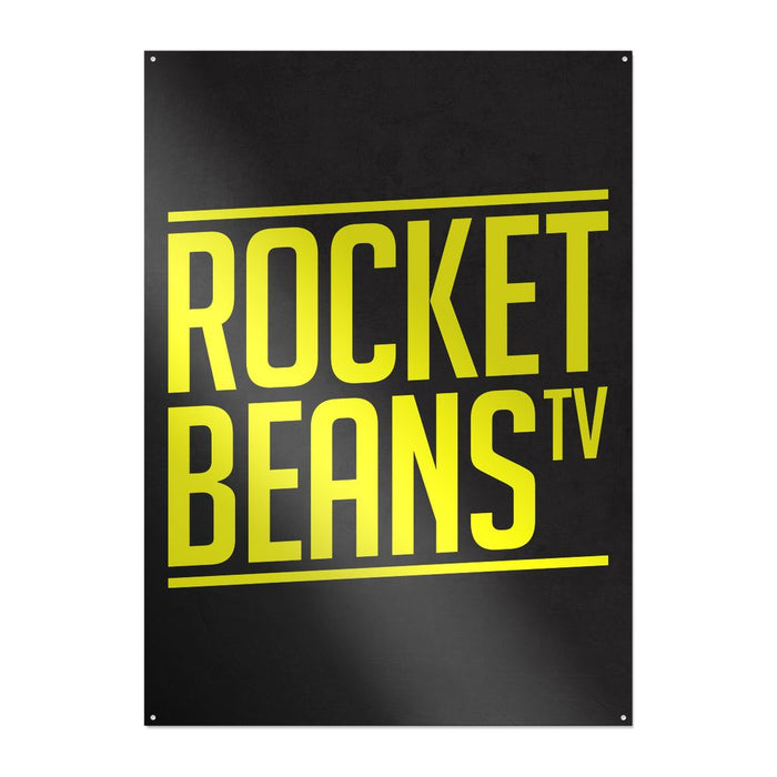 Rocket Beans TV - Slant Typo - Metallschild