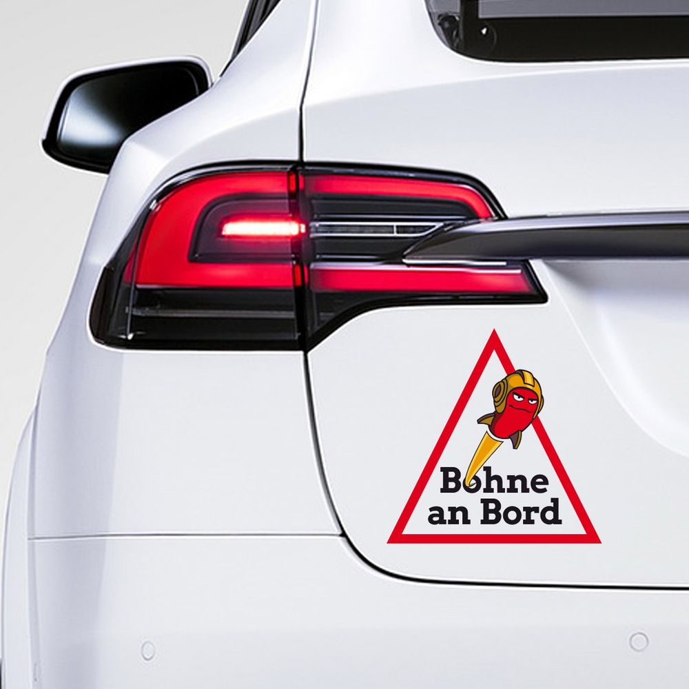 Rocket Beans TV - Bohne an Bord - Autoaufkleber