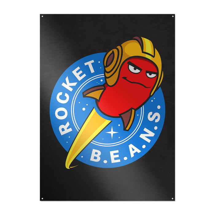 Rocket Beans TV - Firmenlogo - Metallschild