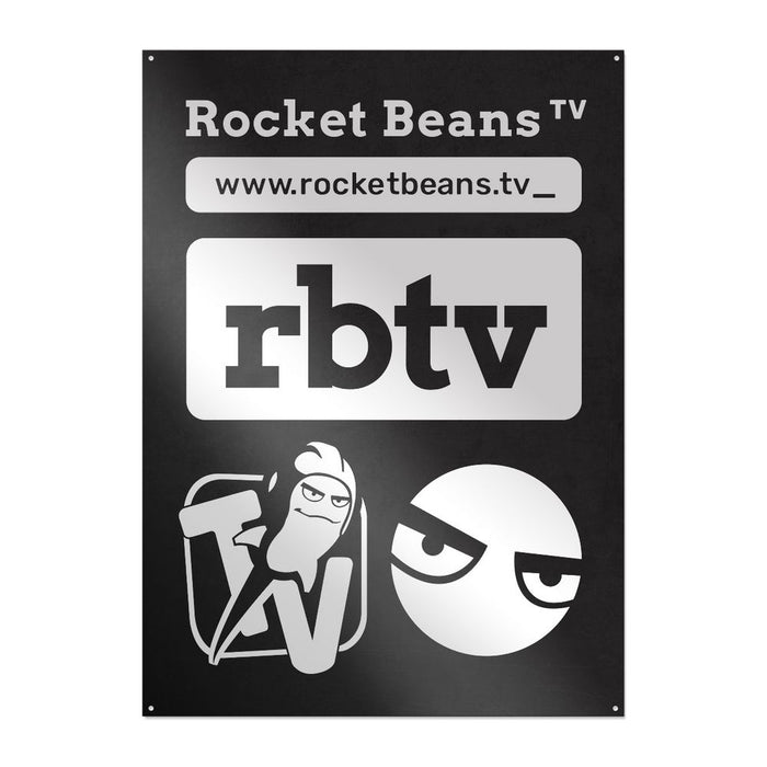 Rocket Beans TV - TypoMix - Metallschild