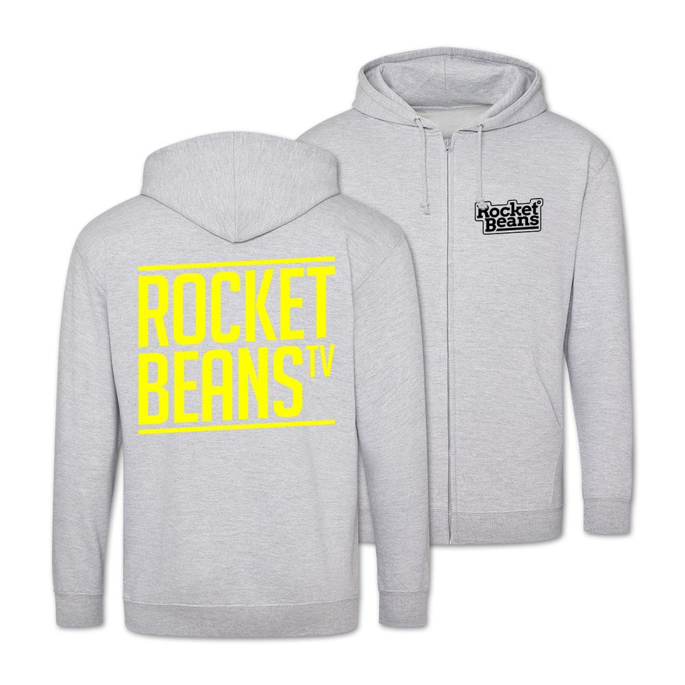 Rocket Beans TV - Slant Typo - Zipper
