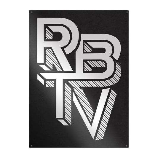 Rocket Beans TV - Escher Weiß - Metallschild